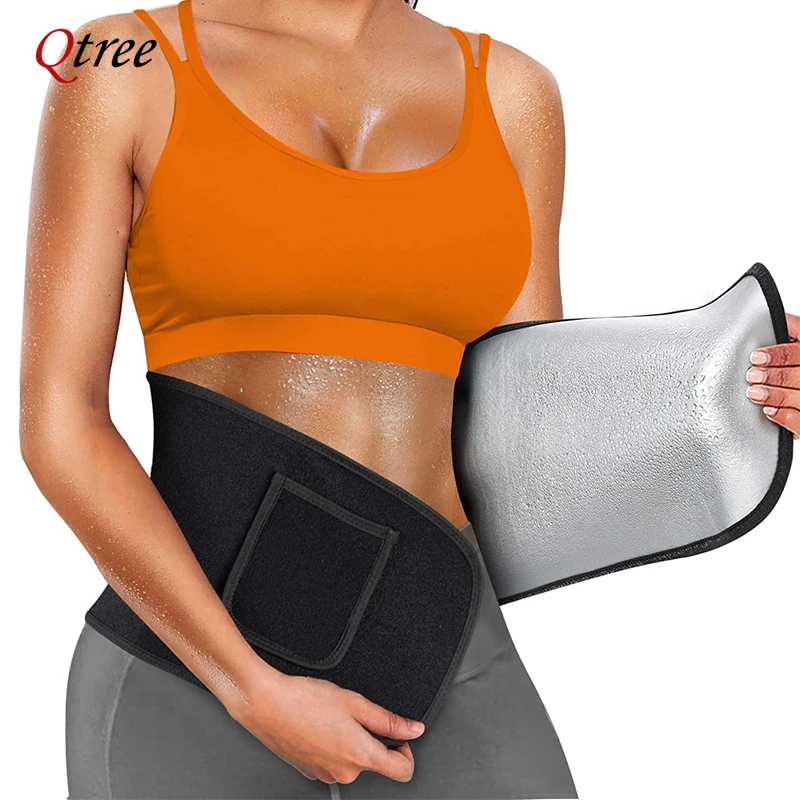 Qtree 허리 신처 바디 셰이퍼 랩 여성용 배 트레이 - Sweat Waist Trainer Belt Neoprene 리뷰 및 가격