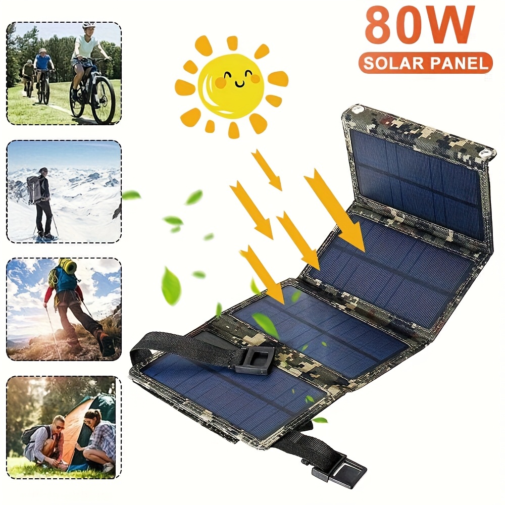 [태양광 패널] 80W 휴대용 접이식 태양광 패널 |  - Hiking 리뷰 및 가격